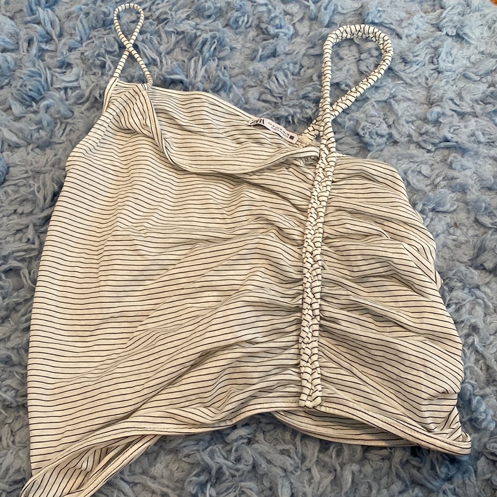 zara striped shirt